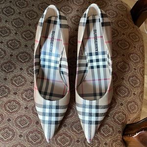 Aubri Check Pointed Toe Pump